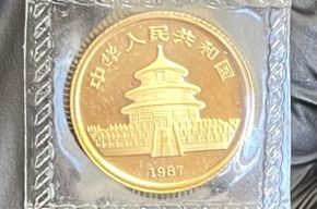 China Panda 10 Yuan 1-10 Unze 1987 Preis &euro; 440,- (i. K.)
