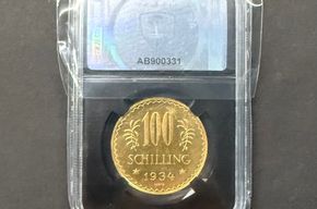 100 Schilling Gold 1934 - CCG PF 63