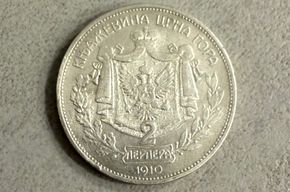2 Perpera 1910 XF Montenegro - Crna Gora - Preis &euro; 70,- (i. K.)