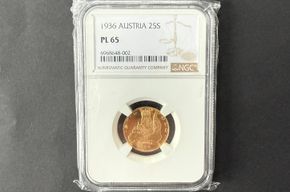 25 Schilling Gold 1936 - NGC PL 65 - Preis &euro; 2.540,-