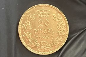 Jugoslawien 20 Dinara 1925 Alexander I. Preis &euro; 950,- (i. K.)
