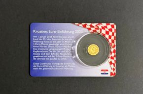 Kroatien Goldm&uuml;nze 0,5g - Auflage 2.000 St&uuml;ck - Preis &euro; 150,- (i. K.)