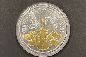 1 Unze Silber Philharmoniker 2008 (24 Karat - teilvergoldet) Preis &euro; 80,- (i. K.)