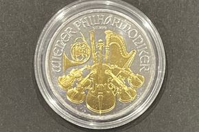 1 Unze Silber Philharmoniker 2014 (24 Karat - teilvergoldet) Preis &euro; 80,-