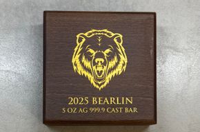 Bearlin 2025 - Germania Mint - World Money Fair - Antique Finish - 5 oz (Nummer 240 von 250 ) Preis &euro; 495,-