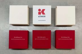 China Panda 2x 1 Unze Silber + 1x Kupfer vergoldet 2025 (World Money Fair 2025)