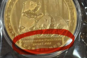 China Panda 2x 1 Unze Silber + 1x Kupfer vergoldet 2025 (World Money Fair 2025)