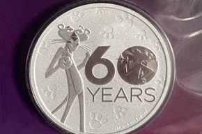 Pink Panther 60 Years 1oz Silber (Auflage von nur 1000 St&uuml;ck) Preis &euro; 125,-